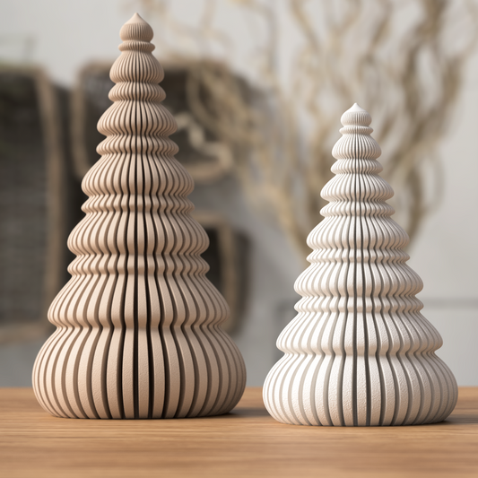 Nordic Christmas Tree · Japandi Weihnachtsdeko · 3D Druck