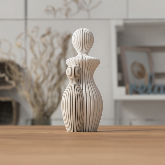 Muttertagsstatue · Moderne Dekofigur · Mutter mit Kind