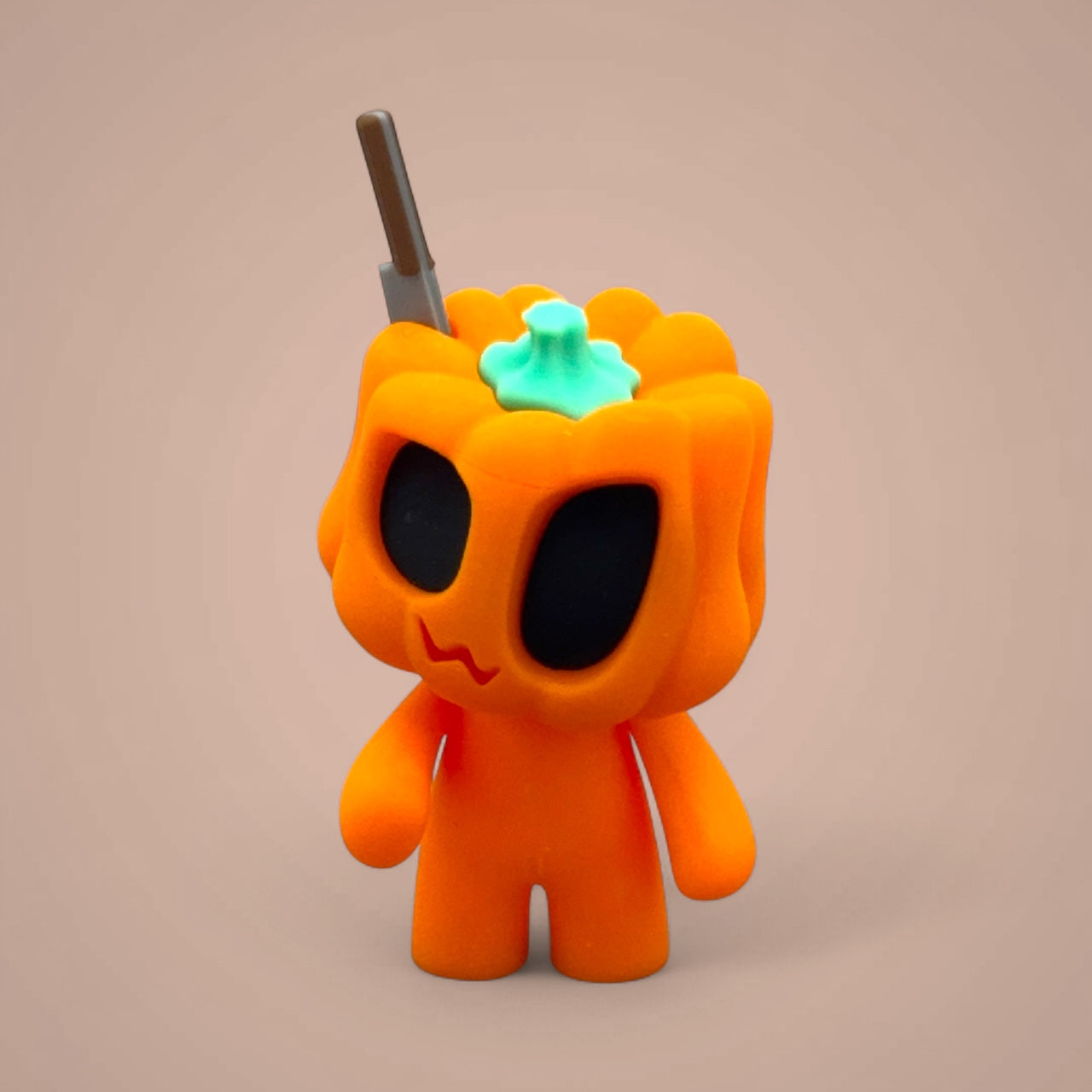 Mini Kürbis Figur Einzelstück · Halloween Deko · Blob Style Print & Pulse