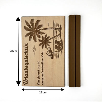 Holzgutschein personalisiert | Gutschein aus Lindenholz (3 mm) | Geschenkidee graviert | Handmade Unikat
