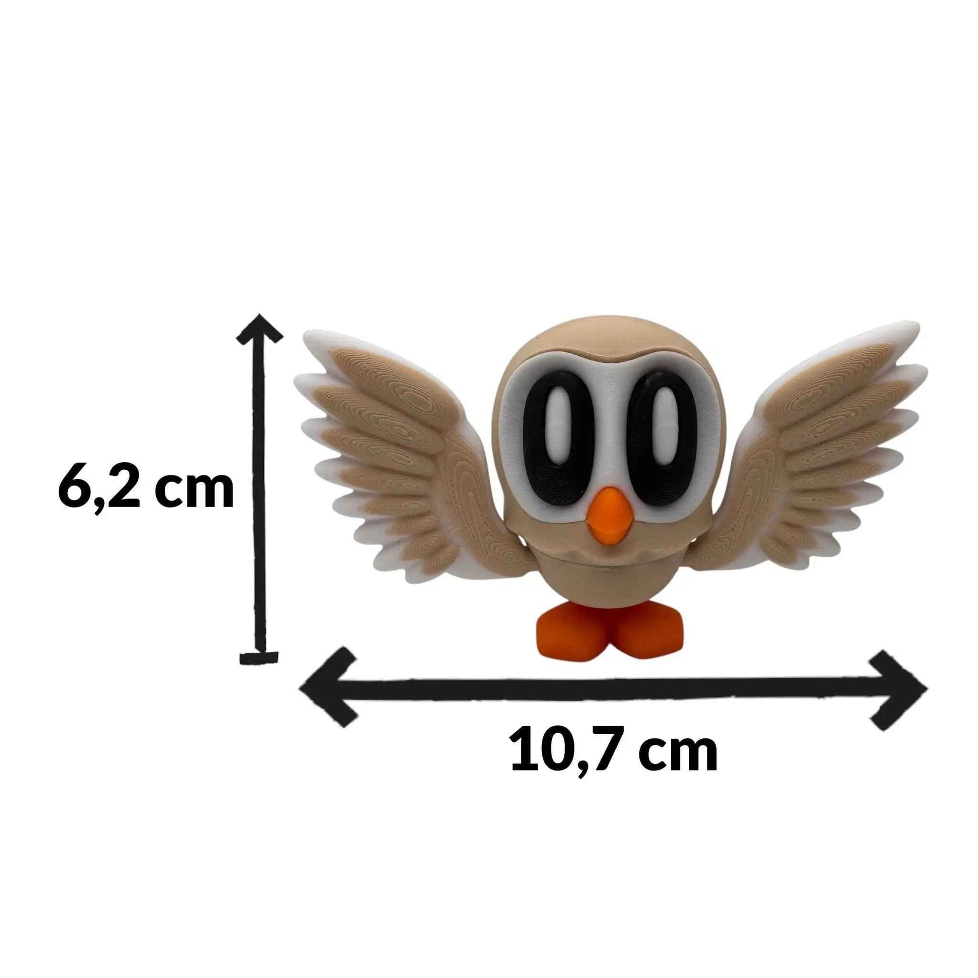 Eulenfiguren Set · Magnetisch · 3D Druck Deko · Blob Style