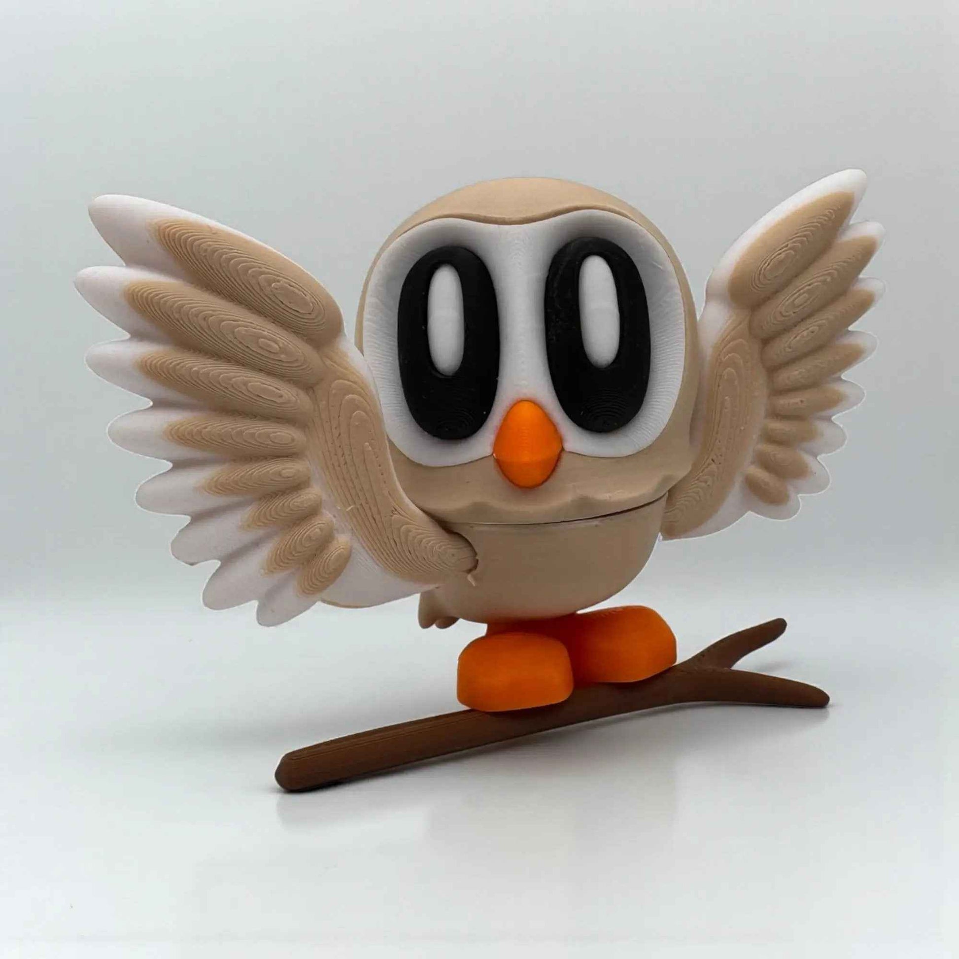 Eulenfiguren Set · Magnetisch · 3D Druck Deko · Blob Style