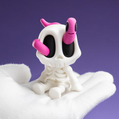 Blob Skeletons – 3D-gedruckte Skelett-Figuren | Halloween Deko | Einzel, 2er-Set oder 3er-Set A+B+C