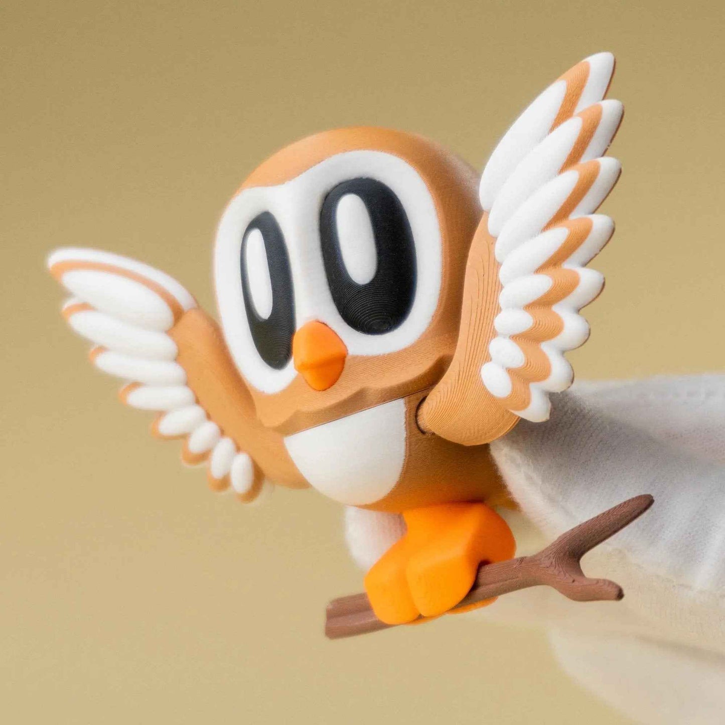 Eulenfiguren Set · Magnetisch · 3D Druck Deko · Blob Style