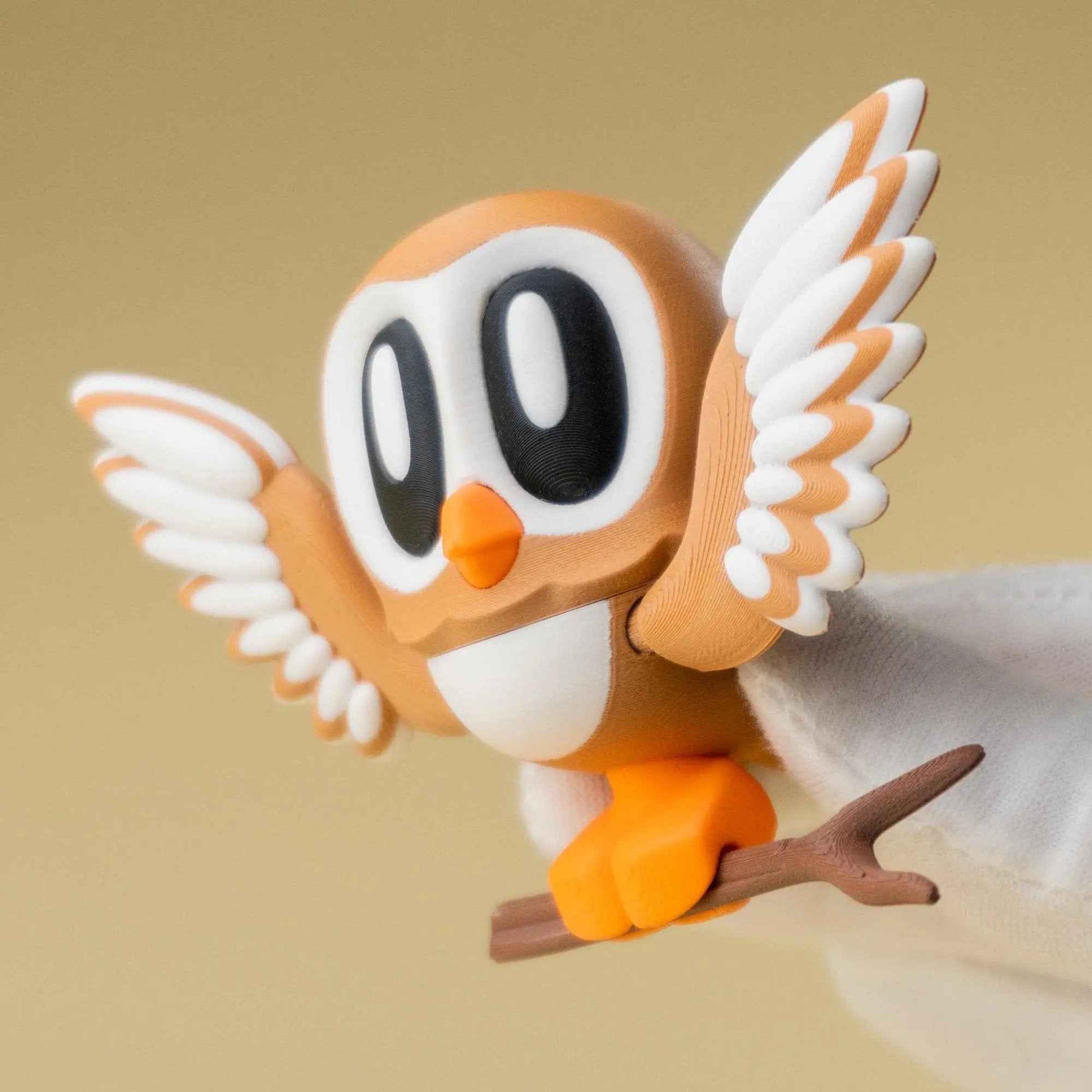 Eulenfiguren Set · Magnetisch · 3D Druck Deko · Blob Style