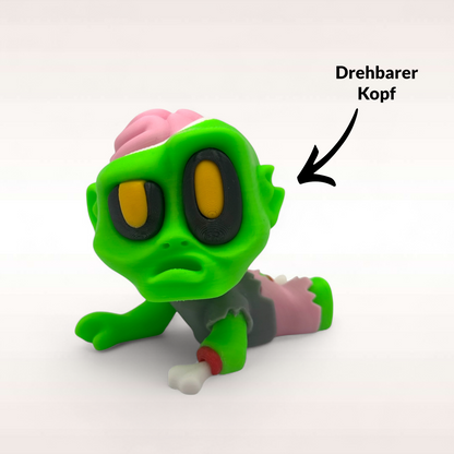 Mini Zombies 3er Set · Halloween Figuren · 3D Druck Deko