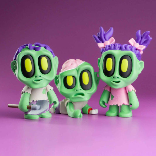 Mini Zombies 3er Set · Halloween Figuren · 3D Druck Deko