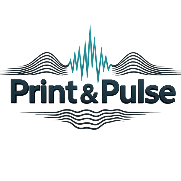Print & Pulse Logo mit transparentem Hintergrund – 3D-Druck & Lasergravur aus Hamburg