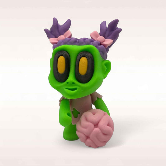 Mini Zombie Mädchen · Halloween Figur · 3D Druck Deko